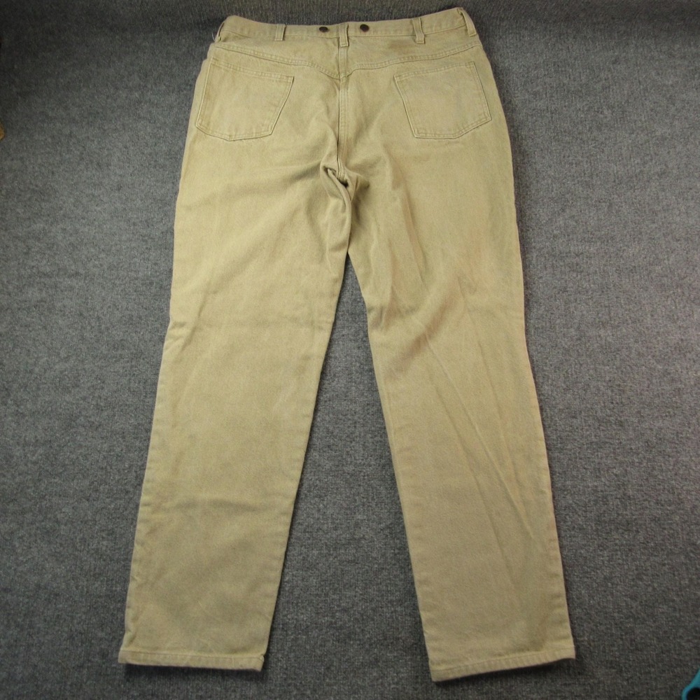 Vintage 1991 Cabelas FLS Brush Pants Made‎ in USA 40x34 Rifle Logo Tag Oak Leaf